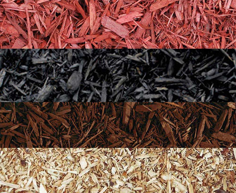 different types of mulch & wood chips
